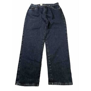 Wrangler Blues Relaxed Fit Jeans Womens Boot Cut Dark‎ Wash Denim Comfort 14x32